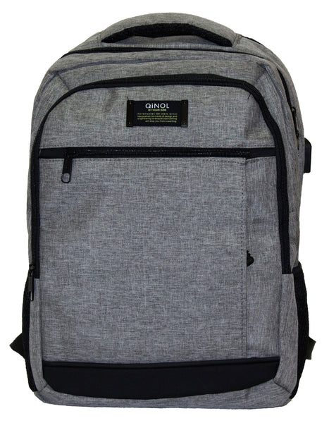 Qinol YCA-16 Unisex Travel 15β Laptop Backpack with USB Charging Port