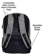 Qinol YCA-16 Unisex Travel 15” Laptop Backpack with USB Charging Port