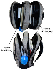 Qinol YCA-16 Unisex Travel 15” Laptop Backpack with USB Charging Port