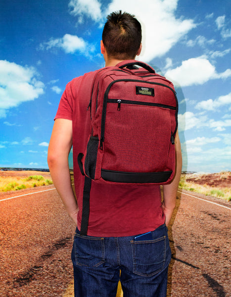 Qinol YCA-16 Unisex Travel 15β Laptop Backpack with USB Charging Port
