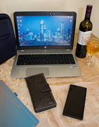 Fino HL-1408 Unisex Genuine Leather Soft Wallet with SD Card Holder & Box