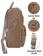 Fino FN-6807 Unisex Full Grain Genuine Leather 15-inch Laptop Backpack