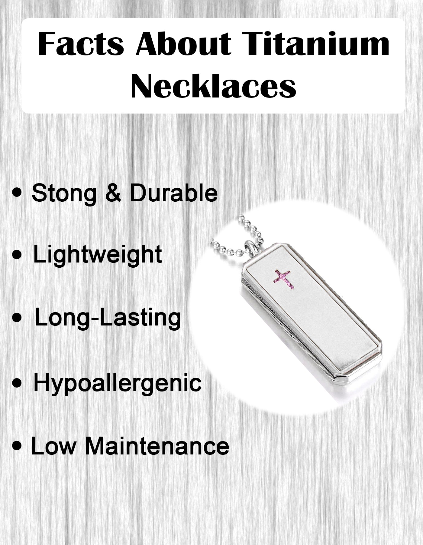 Just Aroma 08B08 Unisex Essential Oil Aromatherapy Titanium Locket Pendant Diffuser Necklace - Cross