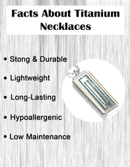 Just Aroma 08B10 Unisex Essential Oil Aromatherapy Titanium Locket Pendant Diffuser Necklace - Pillar
