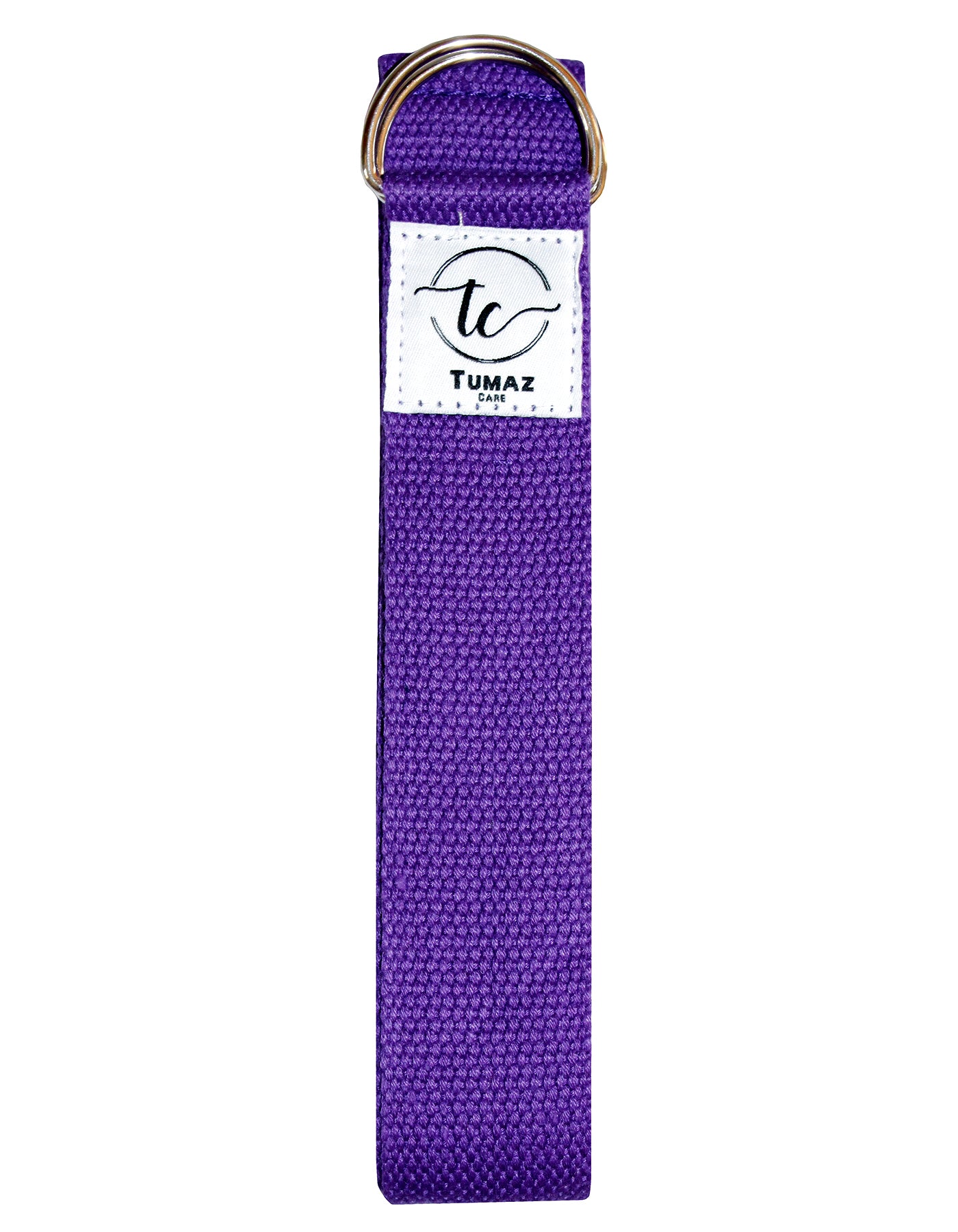 Tumaz Care 1C8FT Polyester-Cotton 8FT Double D-Ring Yoga Strap