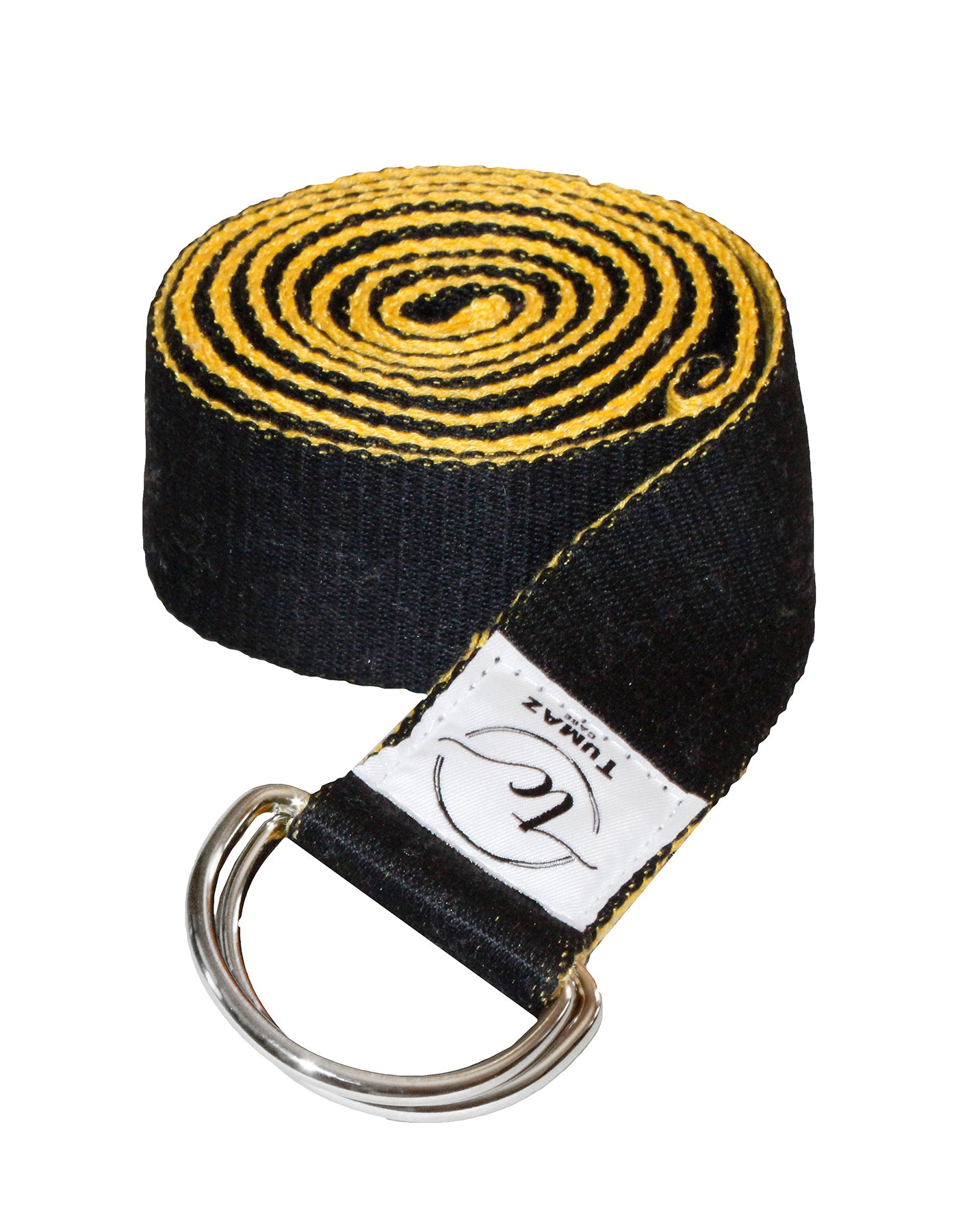 Tumaz Care 2C8FT Polyester-Cotton Two-Tone 8ft Yoga Strap for Pilates, Yoga