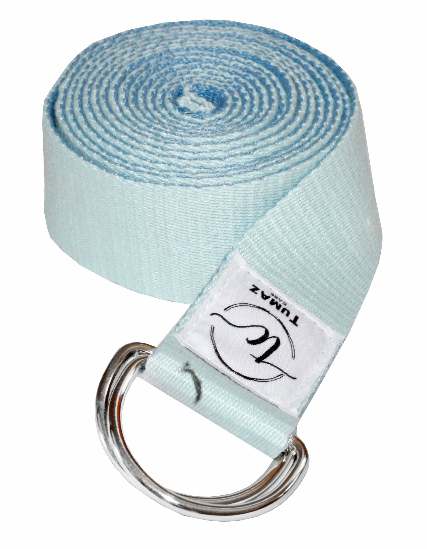 Tumaz Care 2C8FT Polyester-Cotton Two-Tone 8ft Yoga Strap for Pilates, Yoga