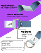 Tumaz Care 2C8FT Polyester-Cotton Two-Tone 8ft Yoga Strap for Pilates, Yoga