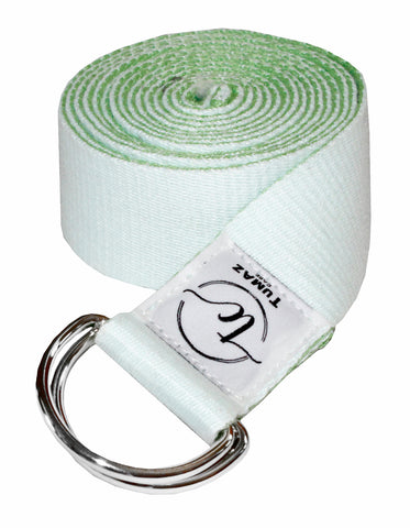Tumaz Care 2C8FT Polyester-Cotton Two-Tone 8ft Yoga Strap for Pilates, Yoga