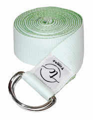 Tumaz Care 2C8FT Polyester-Cotton Two-Tone 8ft Yoga Strap for Pilates, Yoga