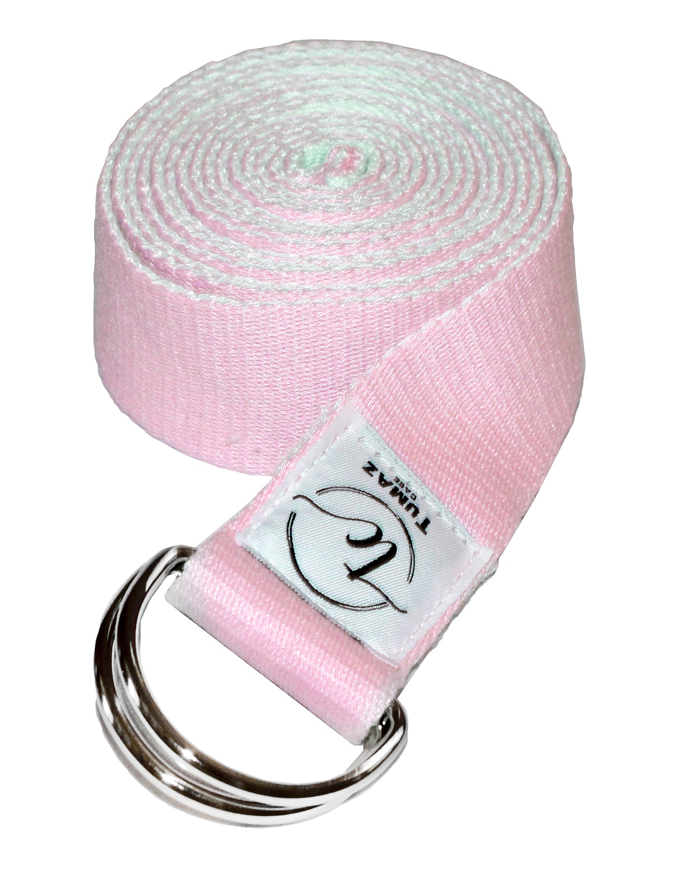 Tumaz Care 2C8FT Polyester-Cotton Two-Tone 8ft Yoga Strap for Pilates, Yoga