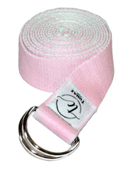 Tumaz Care 2C8FT Polyester-Cotton Two-Tone 8ft Yoga Strap for Pilates, Yoga