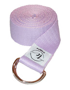 Tumaz Care 2C8FT Polyester-Cotton Two-Tone 8ft Yoga Strap for Pilates, Yoga