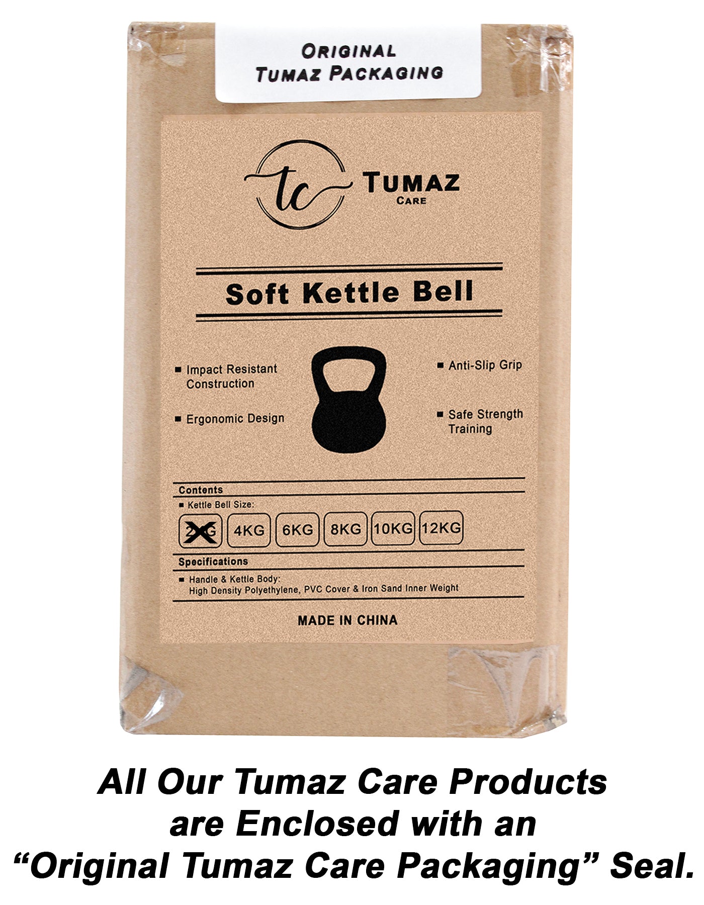 Tumaz Care 2.0KBPNK Soft Sand Kettlebell Non-Slip Handle - 2kg