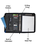 Fino 3106 Faux Leather Business Folder/Organizer/Binder/Portfolio