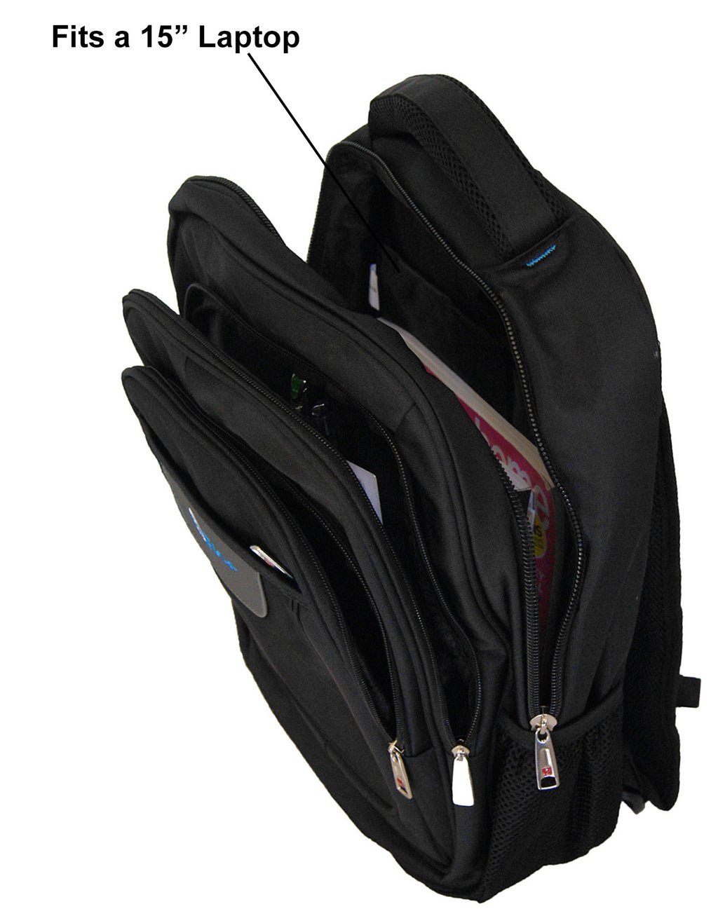 Fino 579 Unisex 15 inch Laptop Backpack - Black