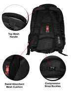 Fino 579 Unisex 15 inch Laptop Backpack - Black