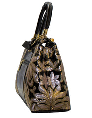 Fino 6228+A59 Luxury Patent Faux Leather Shoulder Bag with Purse Set