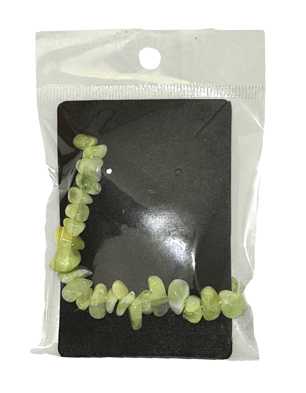 Fino 645 Prehnite Spiritual Gemstone Bracelet with Stretch Cord for Men/ Women/ Couple