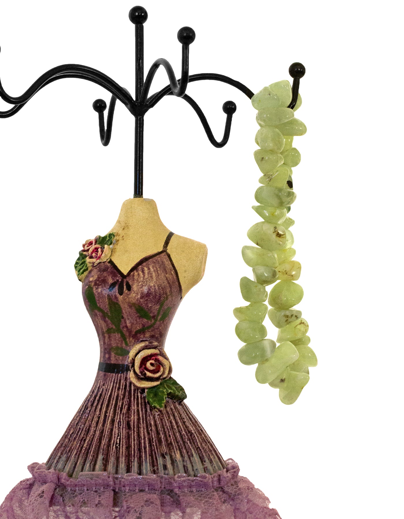 Fino 645 Prehnite Spiritual Gemstone Bracelet with Stretch Cord for Men/ Women/ Couple