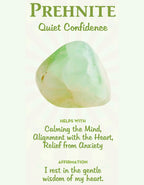 Fino 645 Prehnite Spiritual Gemstone Bracelet with Stretch Cord for Men/ Women/ Couple