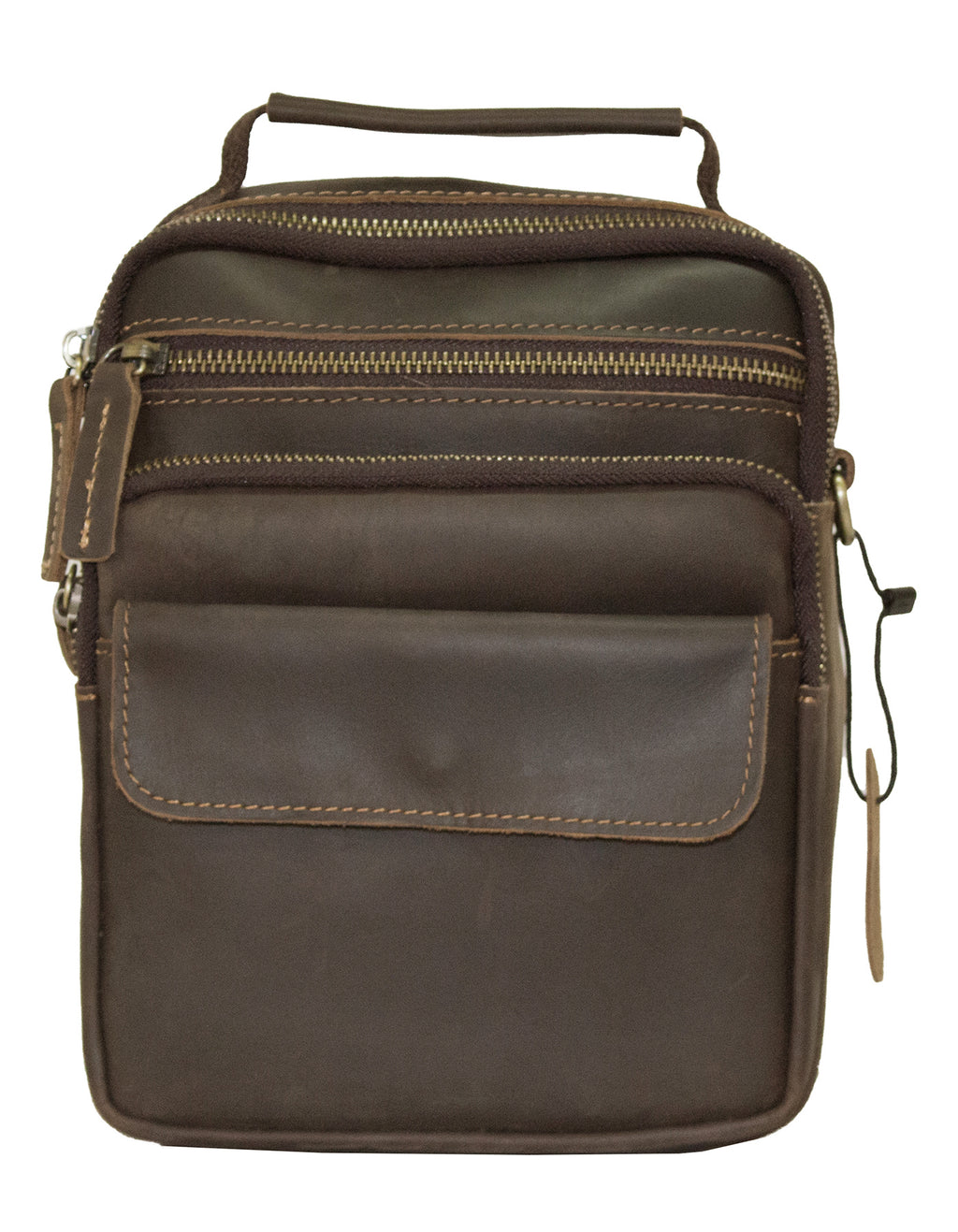Fino 6592-1 Unisex Sling/ Crossbody Full Grain Genuine Leather Bag