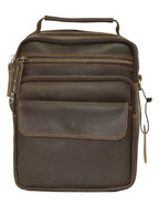Fino 6592-1 Unisex Sling/ Crossbody Full Grain Genuine Leather Bag