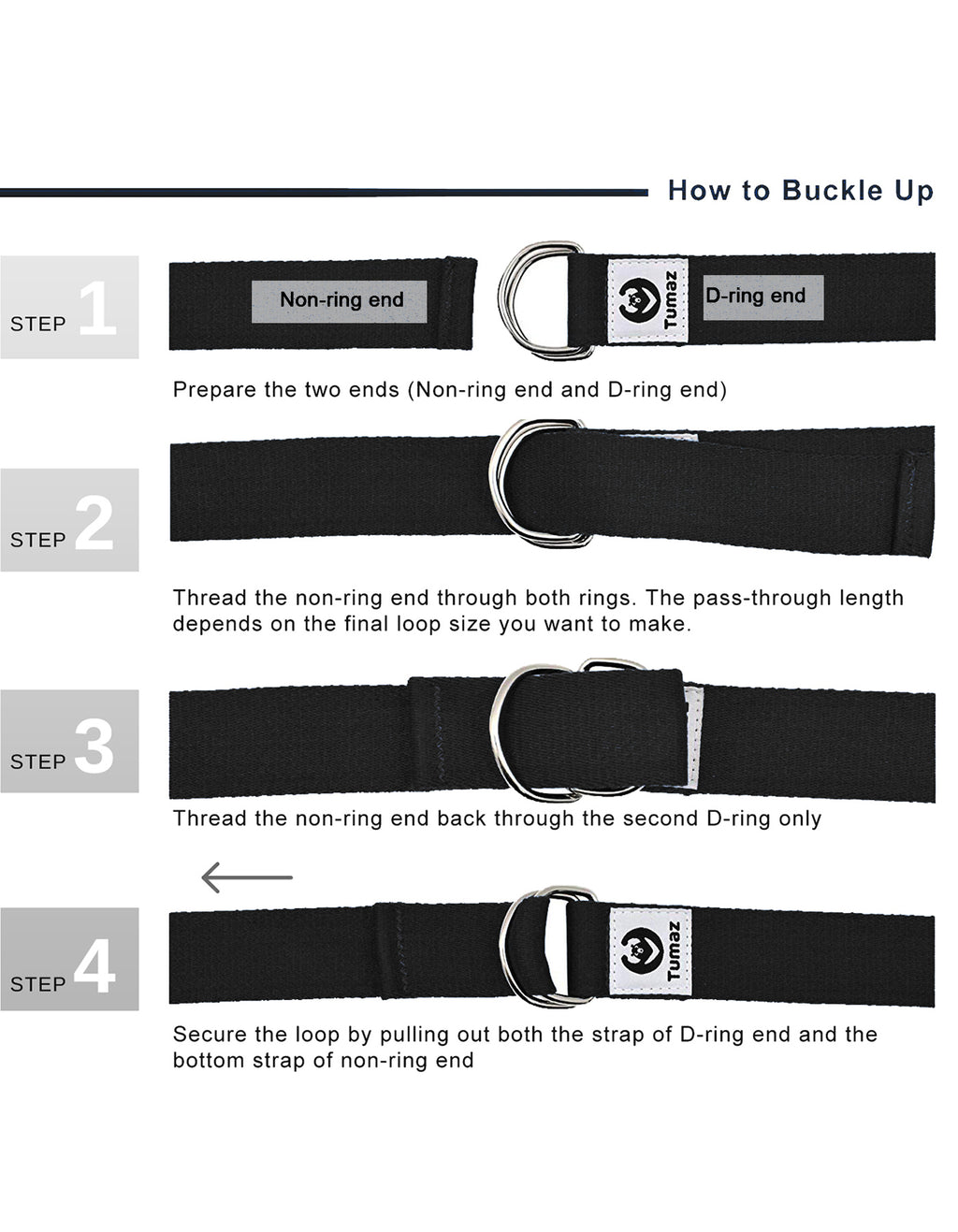 Tumaz Premium 6ft Physical Therapy Yoga Fitness Strap