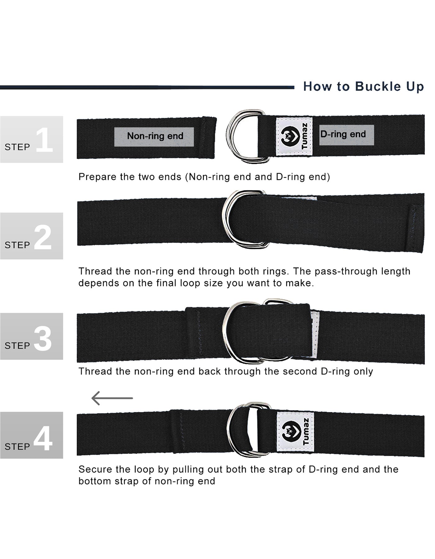 Tumaz Premium 6ft Physical Therapy Yoga Fitness Strap