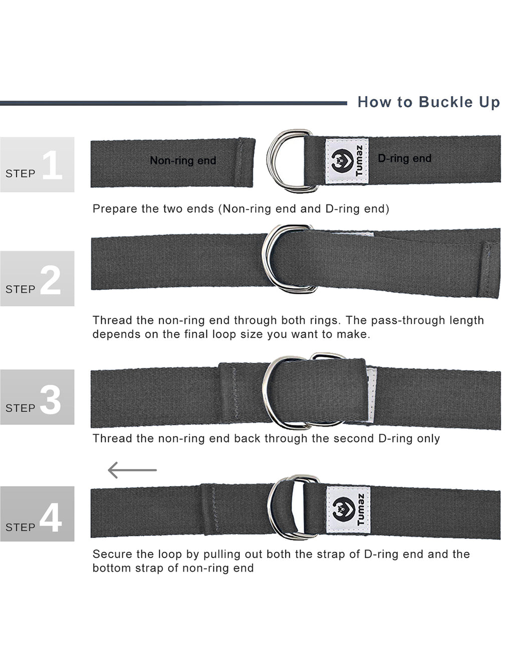 Tumaz Premium 6ft Physical Therapy Yoga Fitness Strap