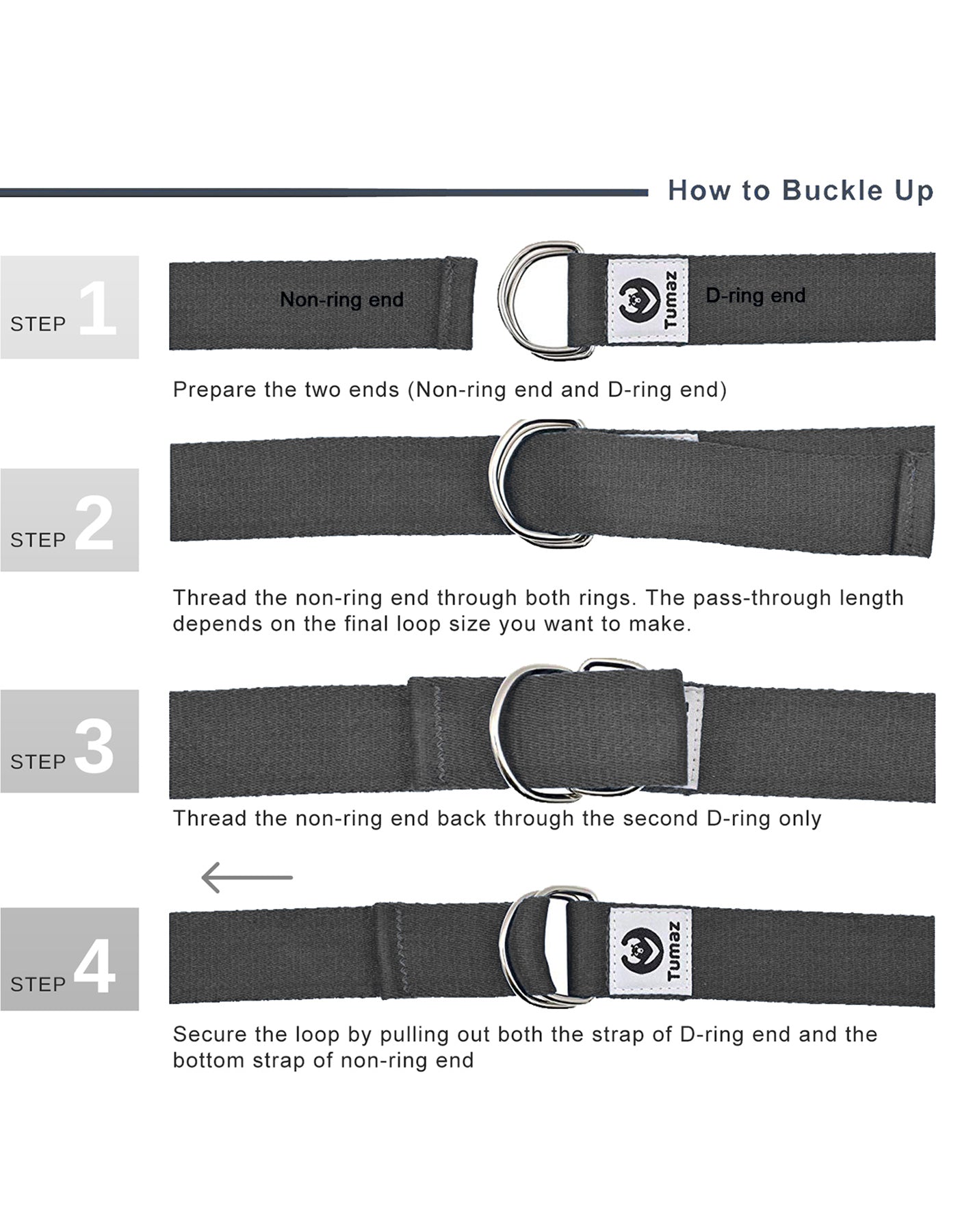 Tumaz Premium 6ft Physical Therapy Yoga Fitness Strap