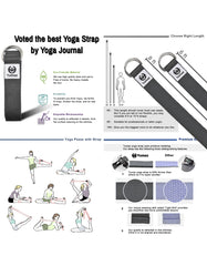 Tumaz Premium 6ft Physical Therapy Yoga Fitness Strap