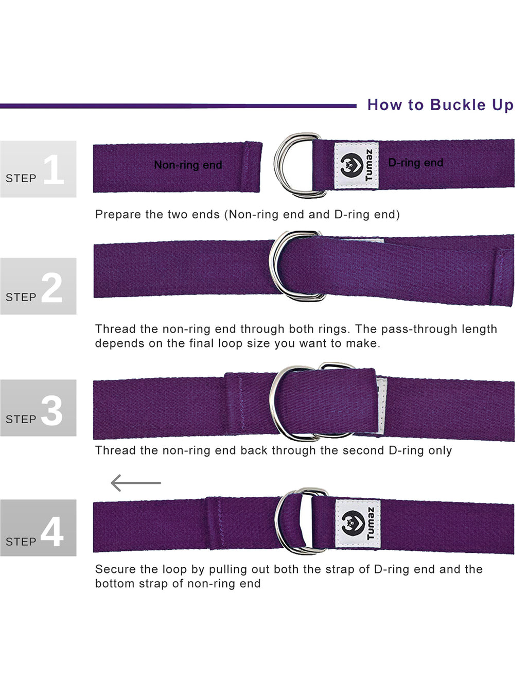 Tumaz Premium 6ft Physical Therapy Yoga Fitness Strap