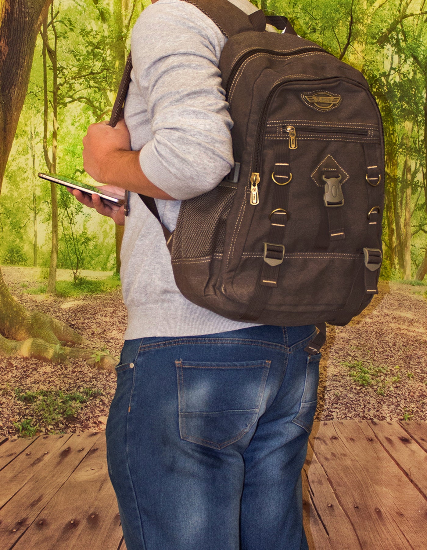 Fino 8527 17L Unisex Canvas Utility Backpack