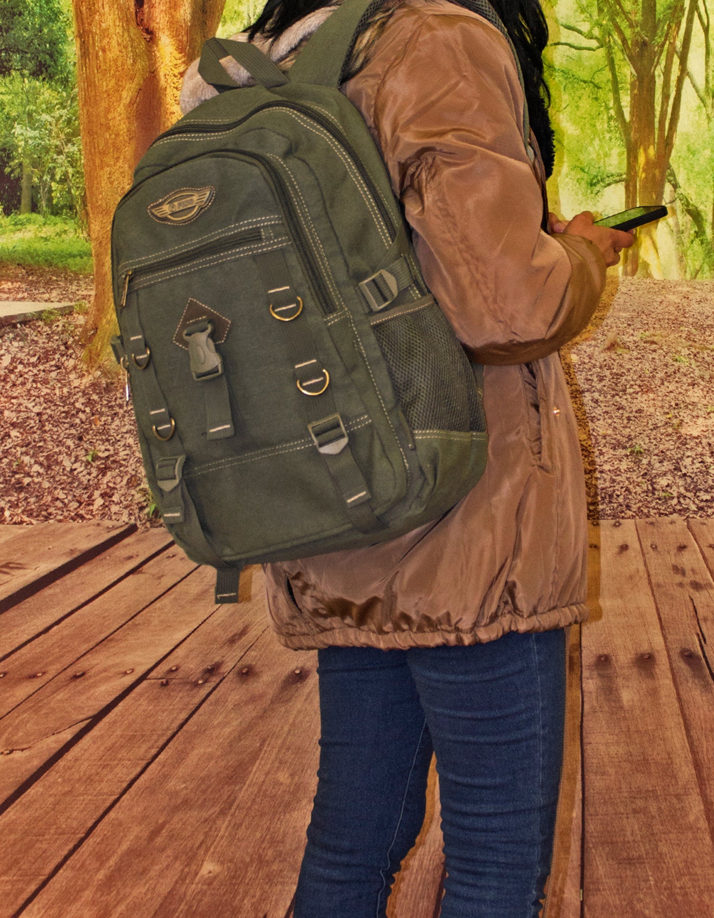 Fino 8527 17L Unisex Canvas Utility Backpack