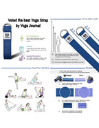 Tumaz 8ft Premium Physical Therapy Yoga Fitness Strap