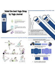 Tumaz 8ft Premium Physical Therapy Yoga Fitness Strap