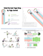 Tumaz 8ft Premium Physical Therapy Yoga Fitness Strap