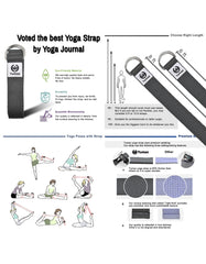 Tumaz 8ft Premium Physical Therapy Yoga Fitness Strap