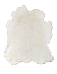 Luvsa AMT-223 100% Natural AAA Grade African Merino Sheep Skin Rug - Ivory