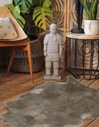 Luvsa AMT-226 100% Natural AAA Grade African Merino Sheep Skin Rug - Mink