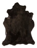 Luvsa AMT-227 100% Natural AAA Grade African Merino Sheep Skin Rug - Chocolate Brown