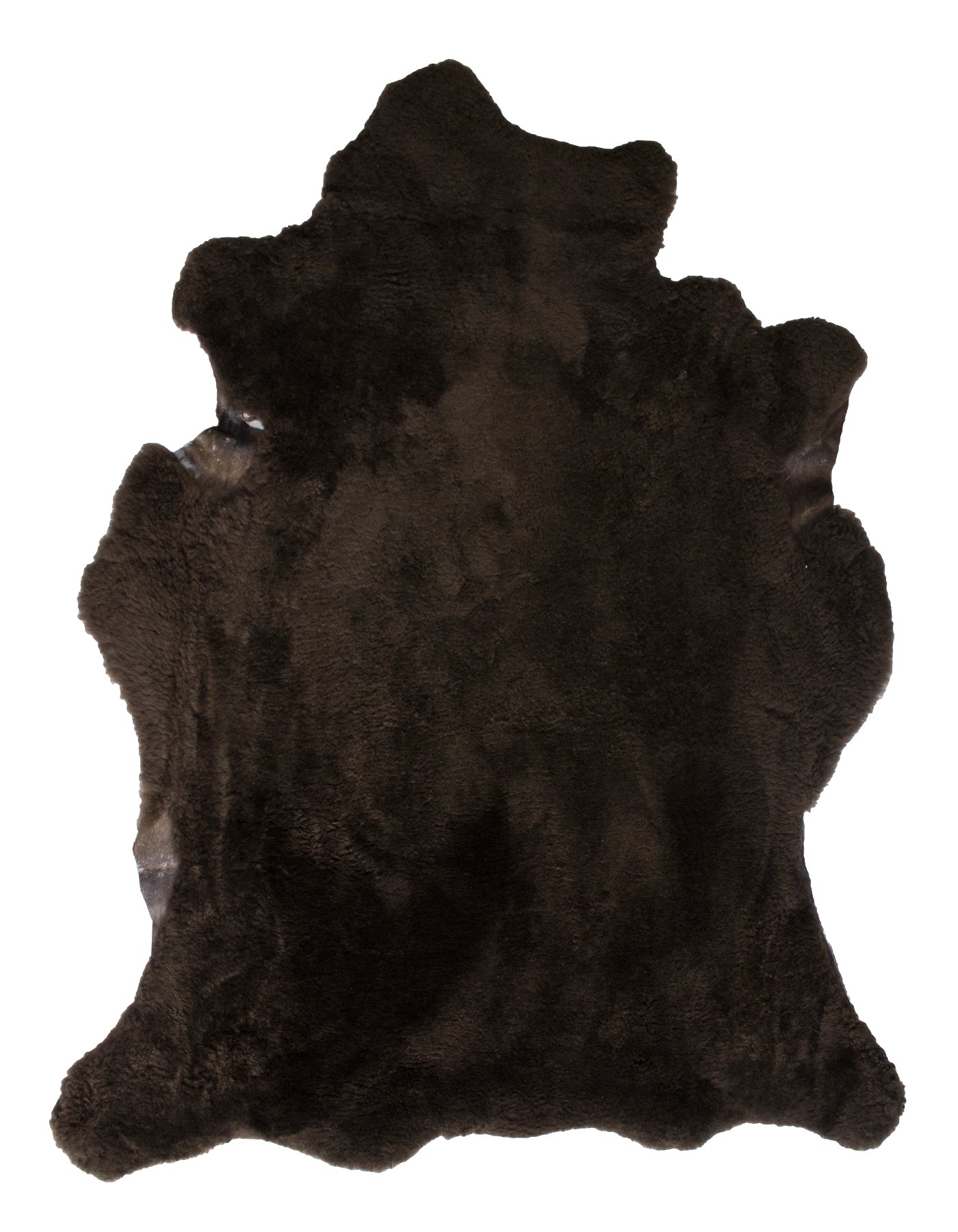 Luvsa AMT-227 100% Natural AAA Grade African Merino Sheep Skin Rug - Chocolate Brown