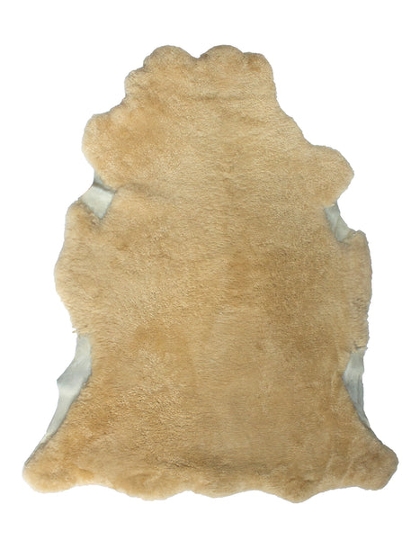 Luvsa AMT-228 100% Natural AAA Grade African Merino Sheep Skin Rug - Champagne
