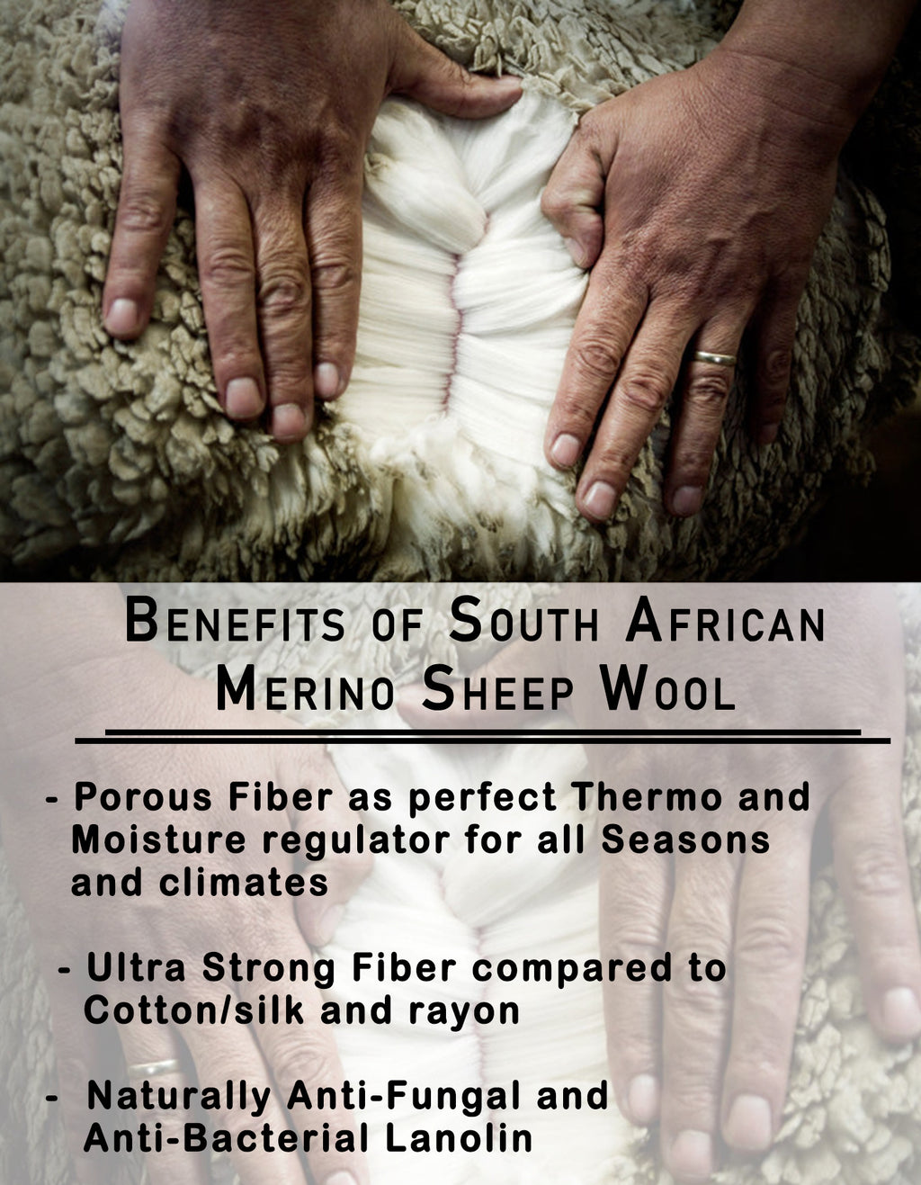 Luvsa AMT-228 100% Natural AAA Grade African Merino Sheep Skin Rug - Champagne