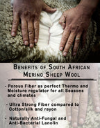 Luvsa AMT-228 100% Natural AAA Grade African Merino Sheep Skin Rug - Champagne