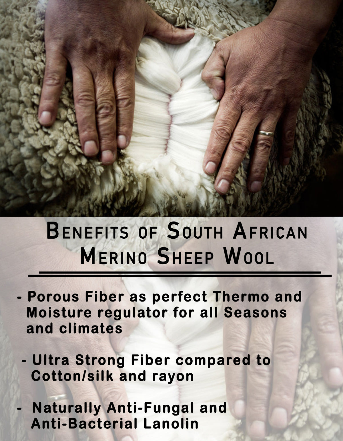 Luvsa AMT-228 100% Natural AAA Grade African Merino Sheep Skin Rug - Champagne
