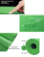 Tumaz Care AYM2401 Water Resistant Eco-friendly Non-Slip TPE Align Yoga Mat