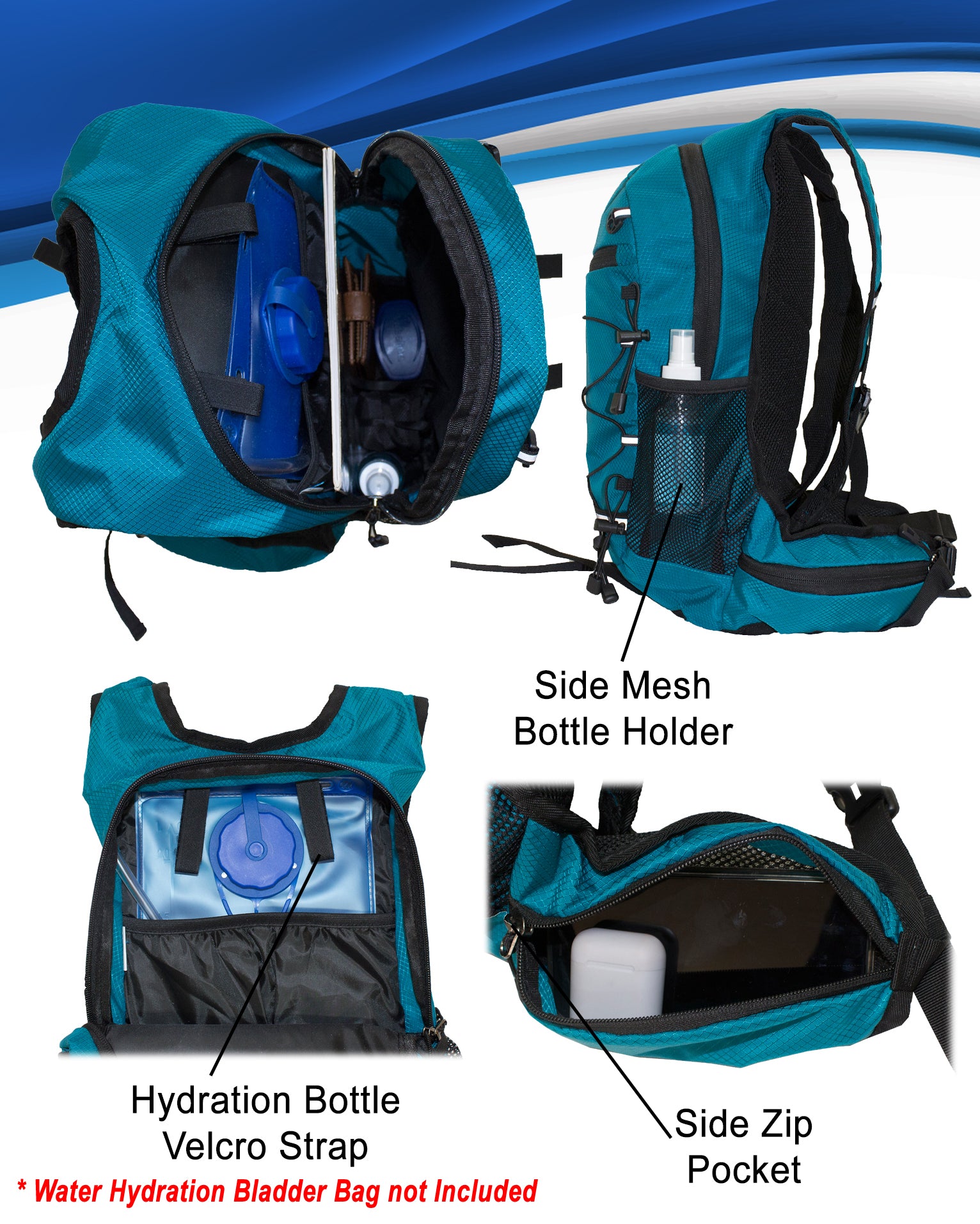 Fino B4498 Tactical Outdoor & Cycling Hydration Water Backpack