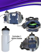 Fino B4506 Unisex Active Wear Hiking Waist Pack with Water Bottle Holder